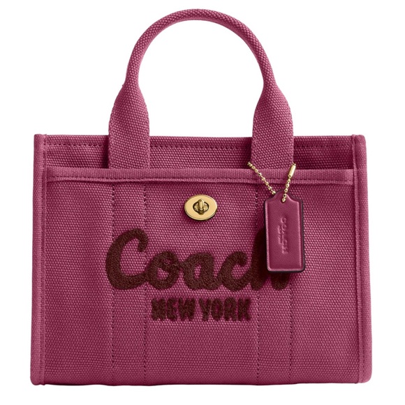 Coach NWT Magenta Canvas Tote 20